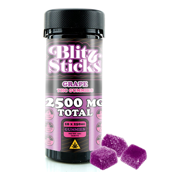Blitz Sticks THC Gummies – 2,500mg Total (10ct)